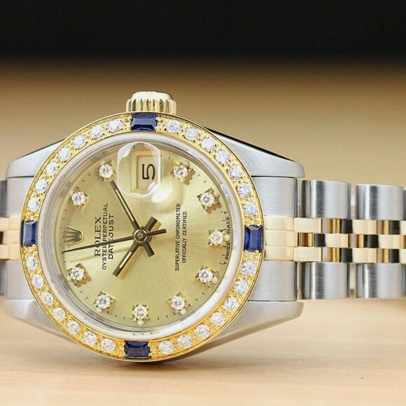 Sale! Rolex 18k Yellow Diamond Datejust Ladies Watch main image 5